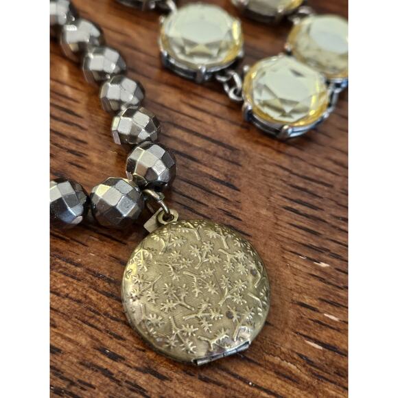 Two Bracelets With Citrines Cabochon Cut Magnet Closure Unmarked - Picture 3 of 6